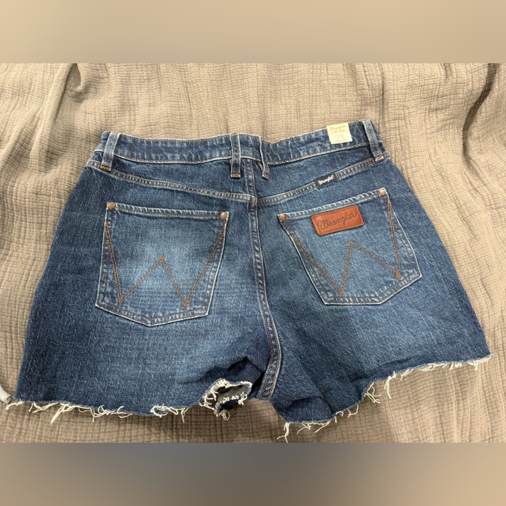 Wrangler Blue Denim Cutoff Shorts